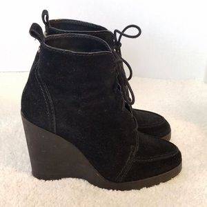 Michael Kors Piper Wedge Lace Up Boots
